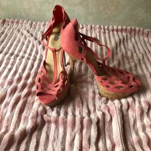 Charlotte Russe cork platform heels